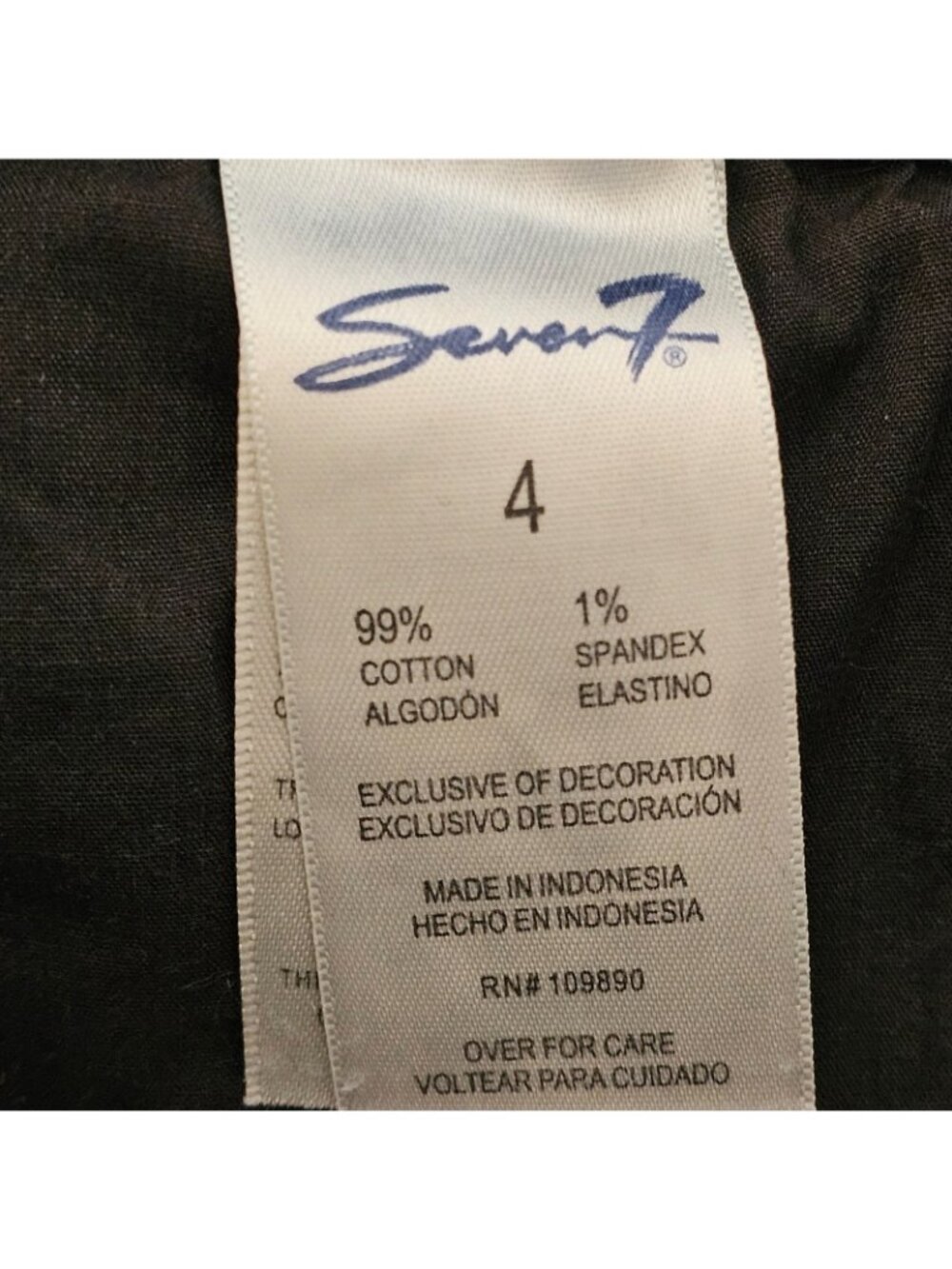 Seven7 Jean Shorts Womens 4 Blue Mid Rise Bermuda Denim Stretch - Picture 7 of 8